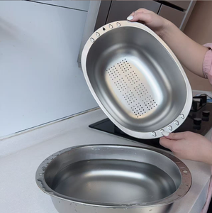 Set di Ciotole in Acciaio Inox per Cucina, Scolapasta in Metallo con Set di Ciotole per Mescolare, Colini per Verdure, Frutta e Impasto - Product Image 3