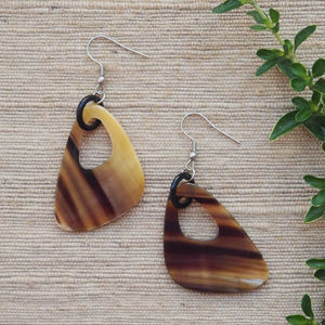 Pendientes de Cuerno de Búfalo para Niñas, Pendientes de Cuerno Natural para Mujer, Joyería de Cuerno de Alta Calidad - Product Image 1