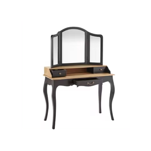 Nouveau produit vanités de maquillage vintage en bois massif avec trois verres et tiroirs pour le stockage de maquillage de Java central indonésien - Product Image 4