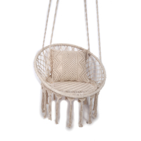 Balançoire de patio en coton fait à la main pour la relaxation en plein air Mobilier d'intérieur polyvalent pour le salon chambre à coucher hôtel