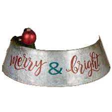 Dernier support d'arbre de Noël en métal plaqué or avec design martelé New Look Décoration de Noël pour logo personnalisable en gros - Product Image 6