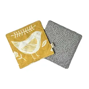 Linen Coaster hình chữ nhật Chất lượng cao chim in thiết kế khách sạn nhà hàng Linen Coaster cho bộ đồ ăn sử dụng để bán