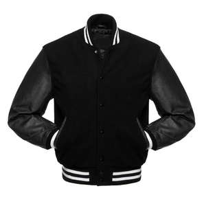 Oem Manufacturer High Quality Varsity Jacket Men Chenille Embroidery Leather Sleeves baseball CollegeBaseballjacket for men - Product Image 4