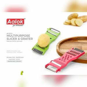 Versatile 6 in 1 Plastic <b>Vegetable</b> Grater and <b>Slicer</b> with Ergonomic Handle BPA Free Fruit Shredder for Kitchen Prep - Product Image 6