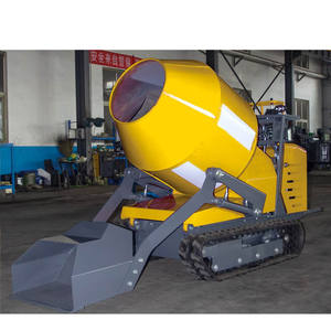 Mini Mezcladora de Concreto Móvil Portátil de 500L con Orugas, Automática, Nueva Condición, Alta Eficiencia, Motor Diésel de 23HP para Construcción - Product Image 1