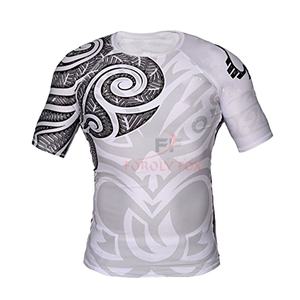 การ์ดผื่นราคาต่ําออกแบบเองระเหิดพิมพ์แขนยาวราคาถูกขนาดบวกผู้ชายยามผื่น - Product Image 1