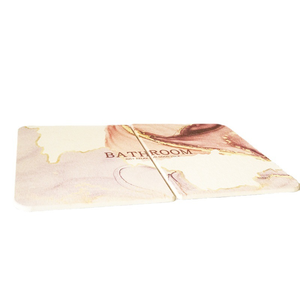 Alfombrilla de Baño Plegable de <span class=keywords><strong>Piedra</strong></span> de Diatomita Antideslizante, Absorbente y de Secado Rápido para Inodoro, Suelo y Entrada - Product Image 5