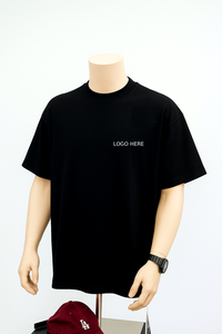 Camiseta de Manga Corta Regular, 95% Algodón + 5% Elastano, Tinte Liso, Estampado Frontal (Estampado Gráfico), Transpirable, Informal, Ropa de Calle, Ropa de Playa, Negra - Product Image 2