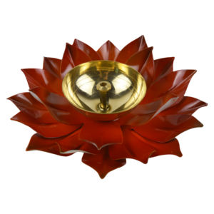 Joti Diya coloré en laiton, design pour la décoration festive de Diwali, Akhand Joti Diya, design de décoration intérieure - Product Image 5