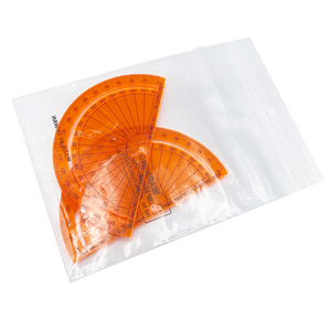 2-mảnh lồng vào nhau trong suốt màu Cam 10cm nhựa 180/360 độ Math thước đo - Product Image 4