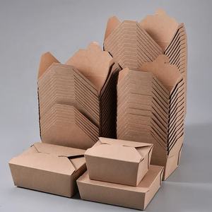 علبة طعام ورقية قابلة للتخصيص ومانعة للتسرب للوجبات الجاهزة مع نافذة، حاوية طعام قابلة للاستخدام في الميكروويف - Product Image 2