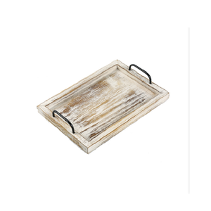 Colección de regalos, nuevo diseño, bandeja de servicio de madera de olivo y resina ecológica, asas, soporte de pierna para el hogar, cocina, fiesta, boda, uso - Product Image 4