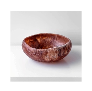 Cuenco de resina de lujo con logotipo personalizado, cuencos de servicio respetuosos con el medio ambiente para fiestas, utensilios de cocina de alta demanda, precio al por mayor - Product Image 5