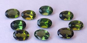 Turmalina Verde Natural Corte Oval 5x7mm Facetado Super Top Calidad AAA - Product Image 4