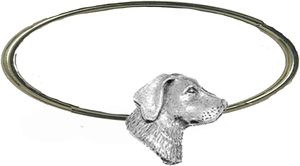 Cabeza de perro Labrador, Peltre inglés fino en una bufanda, servilletero de Metal para mesa de fiesta, piezas de centro, decoración única para el hogar, servilletero - Product Image 4