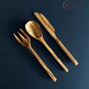 Wooden Cutlery Set 100 Pcs Disposable Sustainable Smooth Texture Comfortable Grip Eco Friendly Dining <b>Essentials</b> - Product Image 4