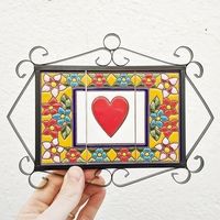 Plaque de porte brillante sur mesure Carreau de céramique artisanal de style espagnol moderne avec décorations de chiffres en lettres 3D pour intérieurs