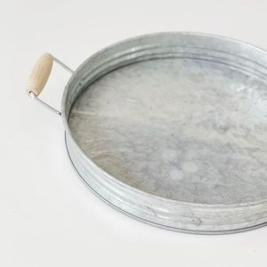 Plateau galvanisé le plus vendu plateau galvanisé à bande de cuivre de haute qualité avec poignées plateau galvanisé de forme ovale - Product Image 4