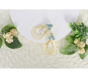 ต่างหูโอเชียนลูป ดีไซน์ที่ได้แรงบันดาลใจจากทะเล เครื่องประดับสไตล์ชายทะเลสำหรับผู้หญิง เหมาะสำหรับทุกวันและโอกาสพิเศษ - Product Image 3