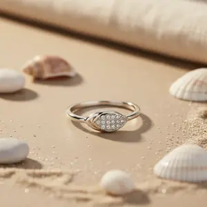 แหวนเพชรเงินแท้ 925 สำหรับเป็นของขวัญแต่งงานของผู้หญิง - Product Image 2