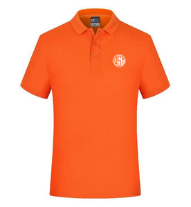 Polo décontracté solide en polyester avec impression personnalisée de votre propre conception de photo ou de logo 2024 été pour hommes évacuant l'humidité - Product Image 1