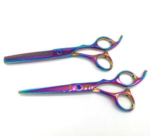 COBALT Tijeras de barbería de 6,3 pulgadas con tecnología de espejo Tijeras de corte de pelo de acero inoxidable Herramienta de belleza 4cr13 de 2017 - Product Image 2