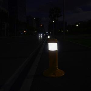 Yellow 10pc Reflective Delineator <b>Posts</b> 30x8cm Flexible PVC Roadway Safety Bollards - Product Image 4