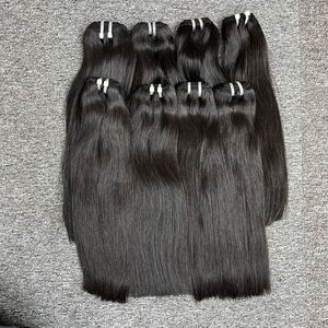 Vente en gros de haute qualité 100% extensions de cheveux humains bruts vietnamiens vierges trame droite naturelle en 44 + couleurs claires - Product Image 4