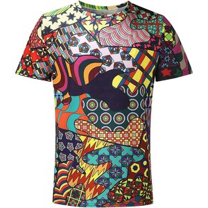 Camisetas de sublimación personalizadas para mujeres con patrones coloridos de impresión de logotipo personalizado y atractivo de moda - Product Image 1