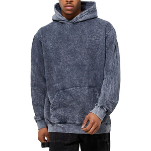 Nouveau sweat à capuche personnalisé poids lourd 100% coton délavé à l'acide pour motif imprimé et sweat à capuche surdimensionné pour hommes - Product Image 1