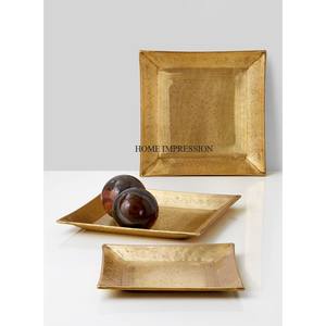 Nouvelle collection 2025, articles d'hôtellerie, plateau de service alimentaire moderne pour mariage, design magnifique, résistant à la chaleur, aluminium fait à la main, salle à manger à domicile - Product Image 3