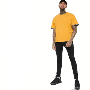 เสื้อยืดทรงหลวมสำหรับผู้ชายผ้าฝ้าย100% พิมพ์ลายสำหรับทุกเพศเสื้อยืดทรงหลวม160 GSM เนื้อเรียบขนาดใหญ่ออกแบบได้ตามต้องการสำหรับ2025 - Product Image 1