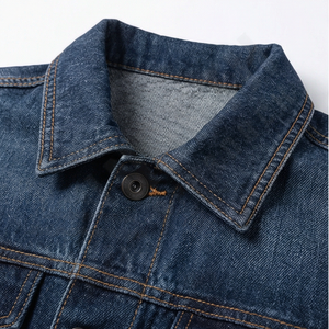 Veste en jean vintage pour homme 2024, denim délavé de haute qualité, veste en jean unie, nouvelle mode élégante, vêtements d'extérieur pour la saison hivernale, vente - Product Image 4