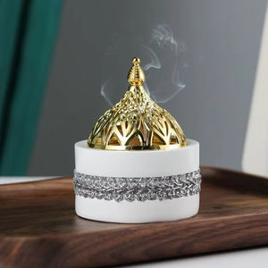 Polished Wooden <b>Incense</b> Burner with Star Anise Plug for Religious Use and Aromatherapy Diffuser - Product Image 1