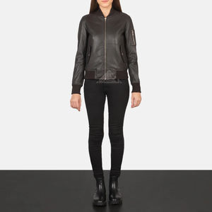 Vestes de moto motard pour femmes de qualité supérieure Logo personnalisé vêtements d'extérieur en cuir véritable élégants pour les manteaux de mode d'hiver et d'automne - Product Image 3