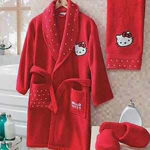 Ciao Kity Set di accappatoio rosso 10-12 anni - Product Image 1