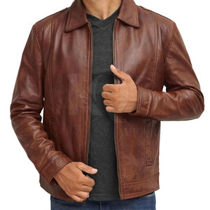 High Quality Customized Front Logo <b>Lightweight</b> Reversible Leather <b>Jacket</b> <b>for</b> <b>Men</b> - Product Image 1