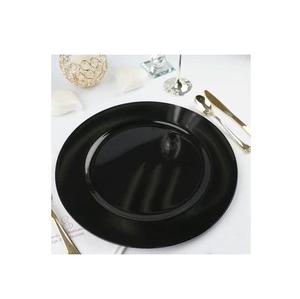 Plaques de dessous en métal noir traditionnel avec artisanat artistique pour les repas de fête et les fêtes à thème royal - Product Image 1