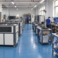 Refroidisseur d'eau industriel refroidi par air RUIHAI avec compresseur à spirale et condenseur en cuivre et aluminium pour le refroidissement des usines de fabrication