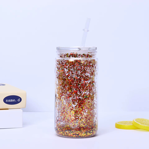 Vaso Personalizado para Festivales con Pajita, Doble Pared, para Regalo, Vaso <span class=keywords><strong>de</strong></span> Viaje, Venta al por Mayor - Product Image 4