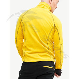 Jersey con cremallera de 100% cuartos de manga larga transpirable de algodón 1/4 de rendimiento personalizado para hombre, Top con cremallera para deportes y gimnasio al por mayor - Product Image 6