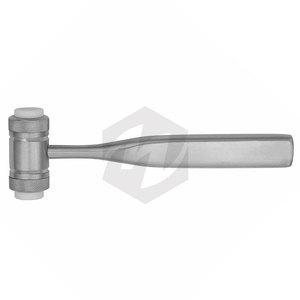 Maillet en os d'hydromel Marteau chirurgical en acier inoxydable de 7 pouces Têtes en nylon remplaçables Chirurgie orthopédique dentaire Instruments médicaux - Product Image 6