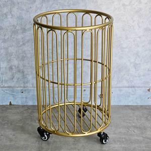 Cesto de Ropa Portátil KPT68018, Organizador de Ropa de Hierro con Recubrimiento en Polvo, Tipo Vertical para Baño, Incluye Tela de PP - Product Image 3