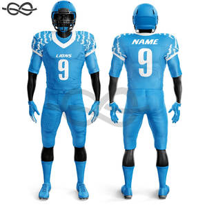 Material duradero fútbol americano sublimación diseño personalizado uniforme de fútbol americano al por mayor calidad única personalizada - Product Image 2
