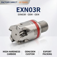 EXN03R Fraise en bout à verrouillage fileté double face CNC avec refroidissement interne LNMU0303ZR-OEM d'avance rapide à quatre coins et ODM personnalisable