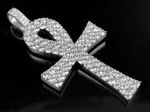 Moissanite diamant croix 925 argent Sterling Hip Hop glacé bijoux fins pendentifs et breloques cadeau d'anniversaire pour lui - Product Image 3