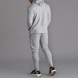 Chándal de lavado con ácido personalizado para hombre, conjunto de pantalones de chándal con capucha y cremallera completa de invierno con estampado 3D de hojaldre, ropa de calle de talla grande - Product Image 3