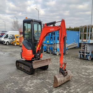 รถขุดขนาดเล็ก Kubota รุ่น U25-3 น้ำหนัก 2.5 ตัน พร้อมบุ้งกี๋ 3 ใบ แบบ Zero Tail Swing ระบบไฮดรอลิก สำหรับงานก่อสร้างในฟาร์ม มีจำหน่าย - Product Image 1