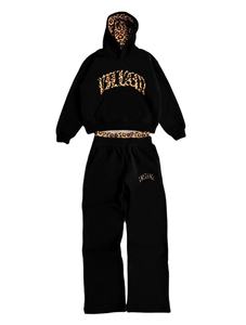 Ensemble survêtement deux pièces pour homme en polaire polyester, à double fermeture éclair, coupe évasée, ample et oversize, avec logo personnalisé - Respirant et à séchage rapide - Product Image 4