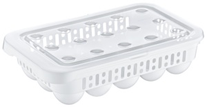 กล่องเก็บไข่แบบเป็นมิตรกับสิ่งแวดล้อม 15 ช่อง พร้อมฝาปิด สำหรับตู้เย็น ปลอดสาร BPA ผลิตจากพลาสติก สำหรับใช้ในบ้านและห้องครัว - Product Image 4